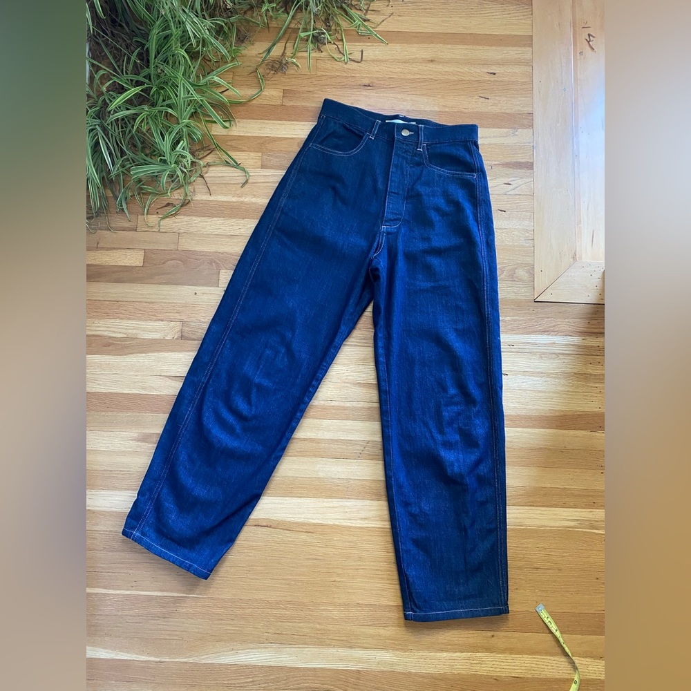 Micaela Greg Dark Indigo Panel Jean- Small